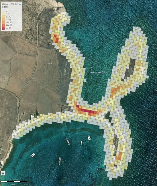 Marine Litter Concentration Map